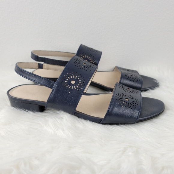 Life Stride Corinne sz 8 Navy blue floral sandal - Picture 4 of 5